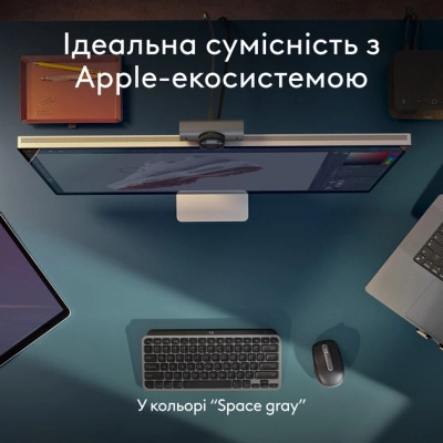 Клавіатура Logitech MX Keys Mini для MAC Wireless UA Space Grey (920-012652) Вінниця - фото 7
