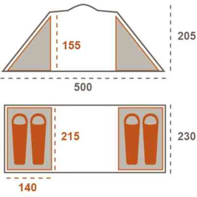 Палатка Grand Canyon Atlanta 4 Mojave Desert (330031) Винница