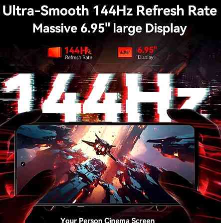 Смартфон Cubot Max 5 12/256Gb. Pearl White Dim8200 ,6.95" 144Hz. 33W 100mp Android 14 Київ