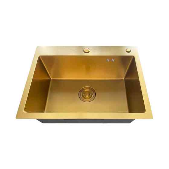 Мийка Mixxus MH5843 Micro Decor Brushed Gold (3.0/0.8) з нерж. сталі (колір матове золото) (MI8218) Київ