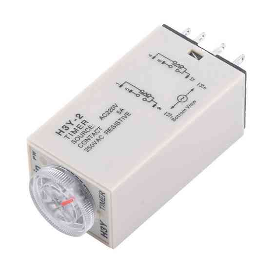 Таймер H3Y-2 на DIN-рейку, 0-60 мин, 12 В, 5 А Киев
