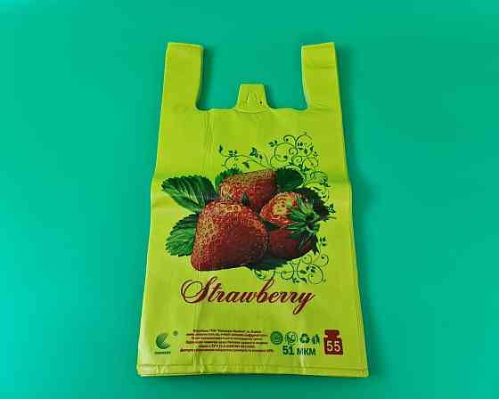 Пакет майка полиэтиленовая (тип FA) 30*55 Клубника ''Комсерв'' 50 мкм (100 шт) Харьков