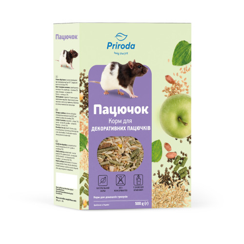 Корм Природа Пацючок для декоративних пацюків 500 г Київ - фото 1