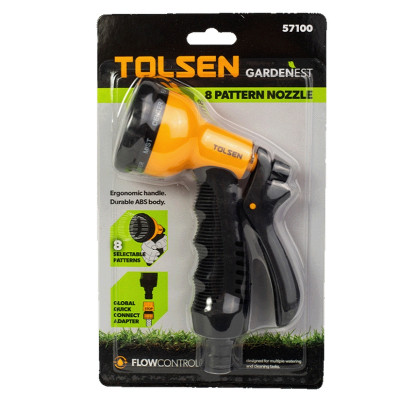 Пістолет для поливу Tolsen 8-позиційний ABS пластик (57100) Вінниця - фото 8