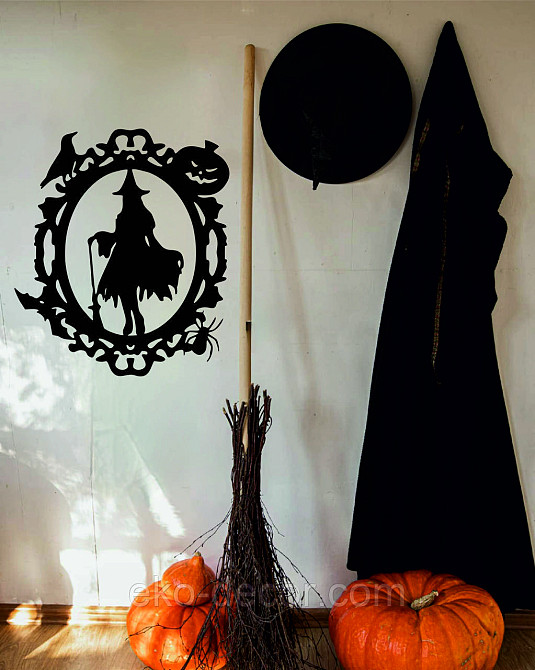 Декоративное настенное Панно «Ведьма», Декор на стену 110*95 см, Черный Киев - изображение 8