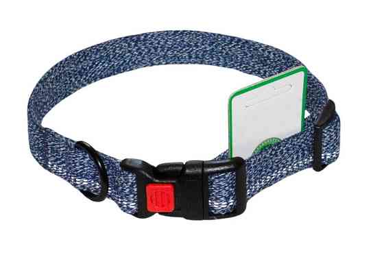 Нашийник 4506 20мм (25-33) "MILANGE" одинарний з фастексом світловідбиваючий (Синій) Вінниця