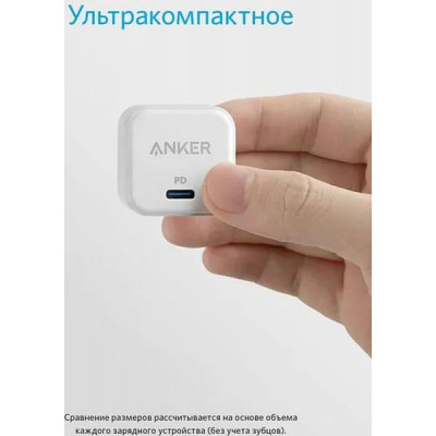 Зарядний пристрій Anker PowerPort III 20W Cube (White) (A2149G21) Вінниця - фото 4