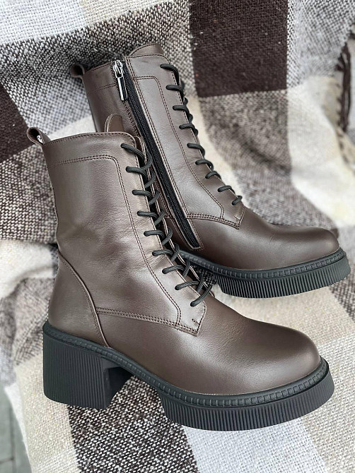 Arcoboletto Черевики жіночі Arcoboletto 312 коричневі (зима, шкіра натуральна) (5697) 38 Коломия - фото 1