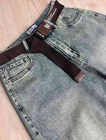 Шорты женские джинсовые Liana 447 бермуды высокая посадка стрейч с ремнем голубые, голубой, 30, 30, 85 см, 120 см Киев