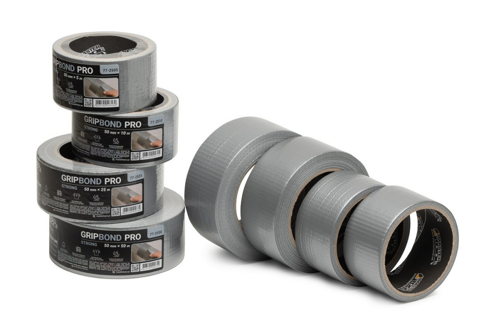 Стрічка армована MASTERTOOL GripBond Pro Strong t 70°C 50 мм×5 м сіра 77-2505 Коломыя - изображение 3