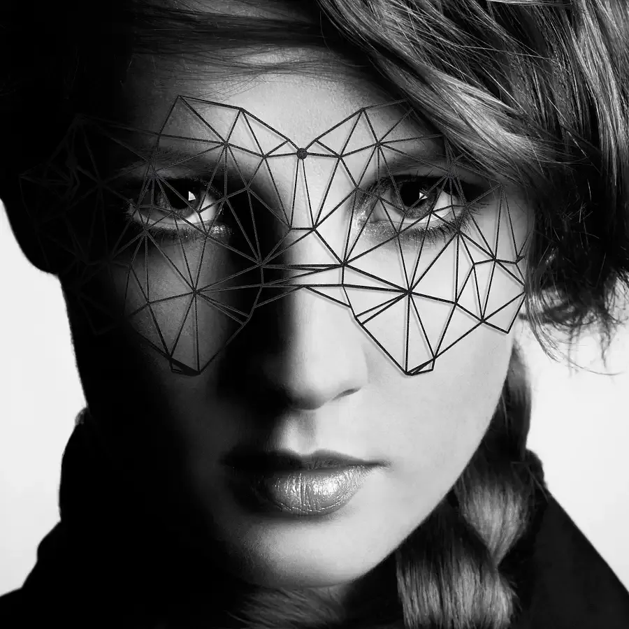 Маска на лицо Bijoux Indiscrets - Kristine Mask, виниловая, клеевое крепление, без завязок Львов - изображение 2