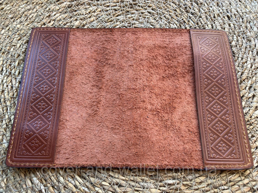 Шкіряна обкладинка на паспорт з тисненням «Герб України» Київ - фото 6