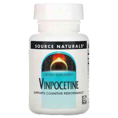 Травы Source Naturals Винпоцетин,10 мг, Vinpocetine, 60 таблеток (SN1398) Винница
