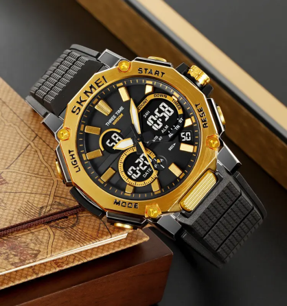 Годинник чоловічий наручний Skmei 2219 (Золотистий) Вінниця