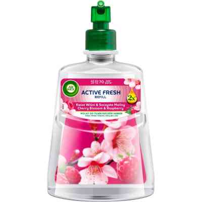 Освежитель воздуха Air Wick Active Fresh Цвет вишни и свежесть малины Сменный флакон 228 мл (5908252018345) Винница