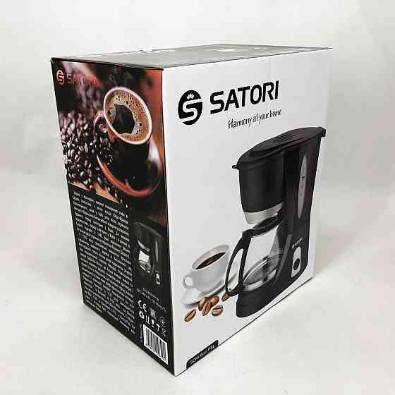 Машина для заварювання кави Satori SCM-600-PBL 650 Вт, Маленька кавомашина RO-530 для дому Київ