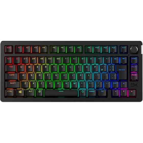 Клавіатура бездротова HyperX Alloy Rise 75 Red RGB UA Black (91Y91AA) ( 19181 ) Харків