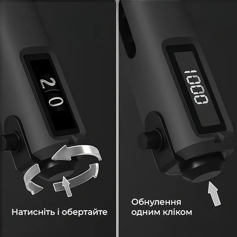 Еспандер кистьовий з лічильником PowerPlay PP-4403 з регульованим навантаженням 10-100 кг. Чорний Кам'янське - фото 9