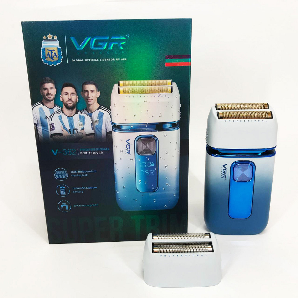 Електрична бритва з вбудованим акумулятором VGR, Чоловіча електрична акумуляторна електробритва IN-42 Львів - фото 3