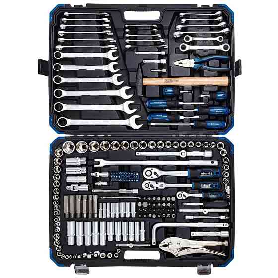 Набір інструментів, 1/2", 3/8", 1/4", пластиковий кейс, 202 предмети SCHEPPACH SCH-42022-5 Одеса