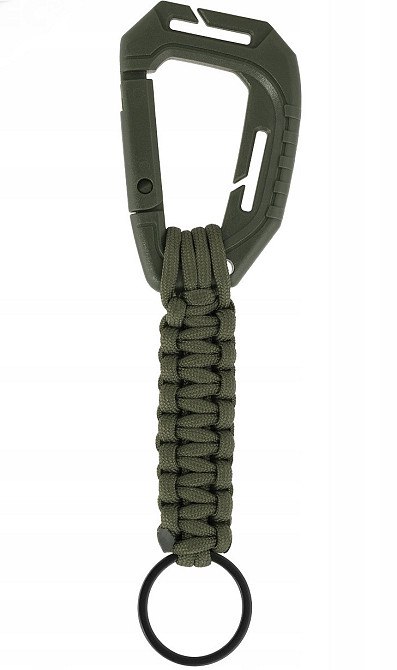 Брелок из паракорда с карабином для ключей Mil-Tec от Sturm (15908001) Olive Нововолынск - изображение 4