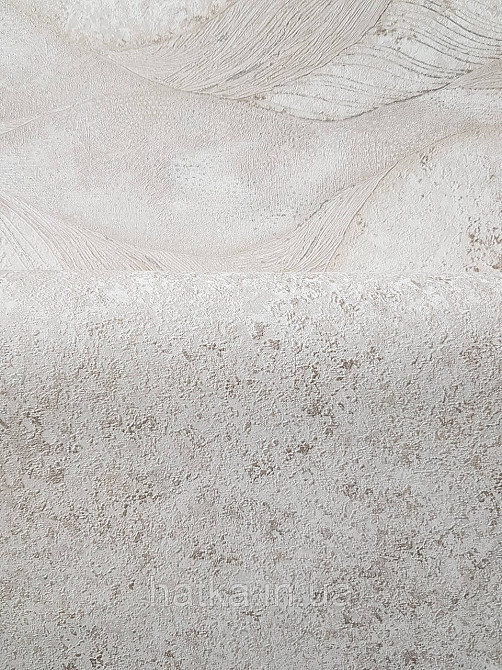 Обои виниловые на флизелине метровые Sintra Edelina под штукатурку структурные бежевые золотистые Киев - изображение 3