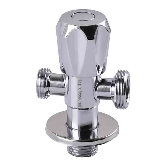 Кран вентильний кутовий Professional 1/2″X1/2″X3/4″ NV-QP555 (000021971) Київ