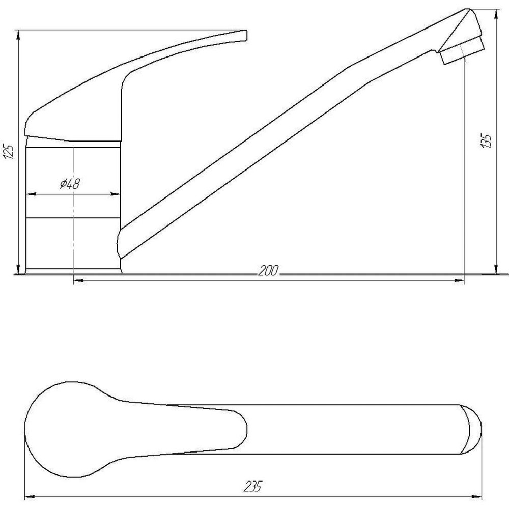 Змішувач для кухні Globus Lux Solly GLSO-0203 (000010125) Київ - фото 5
