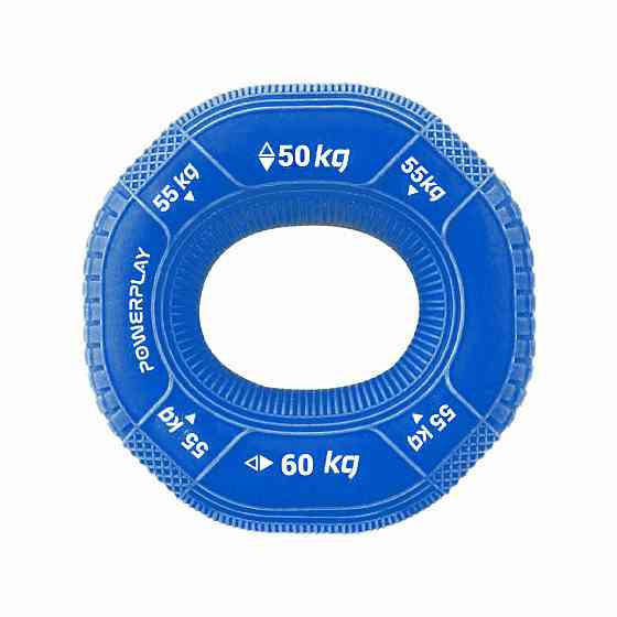 Еспандер кистьовий силіконовий PowerPlay PP-4331 Hand Grip Hard 50-55-60 кг. Темно Синій Київ