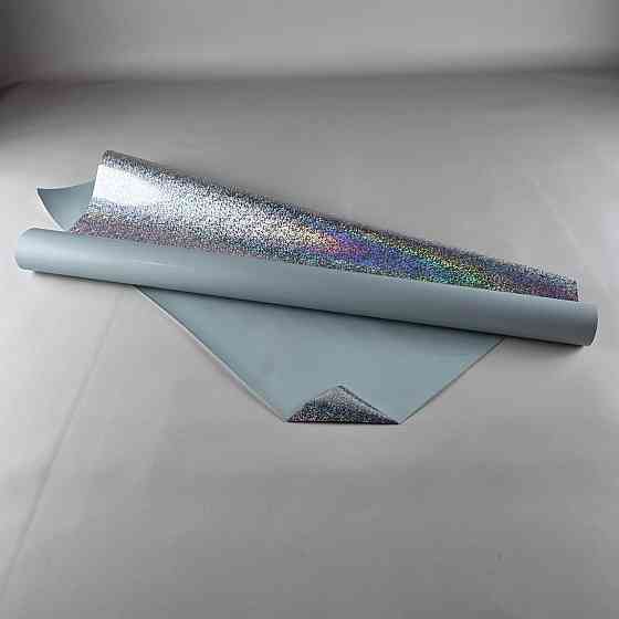 Плівка перлинна "Газета" для квітів 8 м газета біло+блакитна (67) (h660) No 819 (1 шт.) Харків