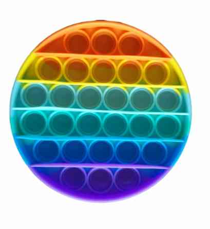 Мягкая игрушка антистресс, бесконечная пупырка Pop It Радужный круг Винница