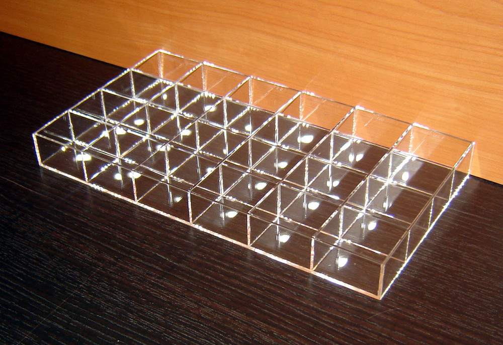 Короб EKOSTAR 24 ячейки 40х50х30 для колец прозрачный Киев - изображение 2