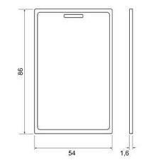 RFID карта доступу MIFARE SEVEN R-78 товста 1,6 мм Київ - фото 2
