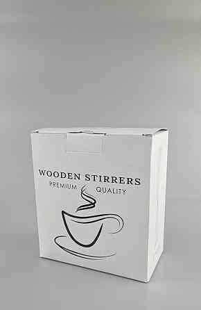 Мішалка Дерев'яна для чаю і кави 14см 1000штук в коробці ( ЕКО) Харків