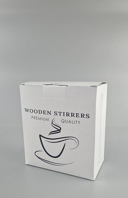 Мішалка Дерев'яна для чаю і кави 14см 1000штук в коробці ( ЕКО) Харків - фото 2
