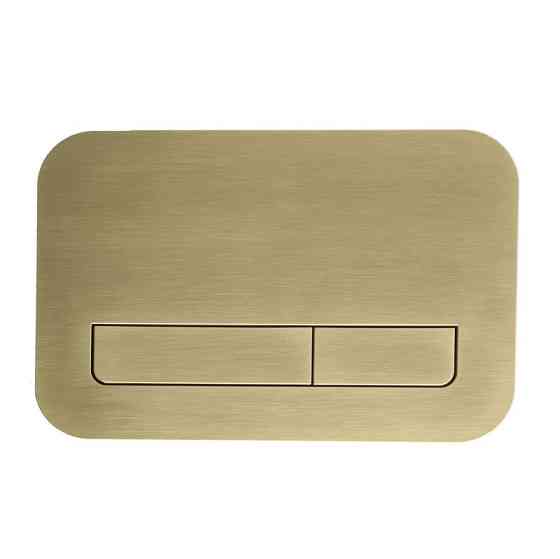 Панель змиву Koer KT-0609-12 240x160x7mm пластикова, кнопка лінійна (колір матове золото) (KR6132)   ( 26468 ) Харків