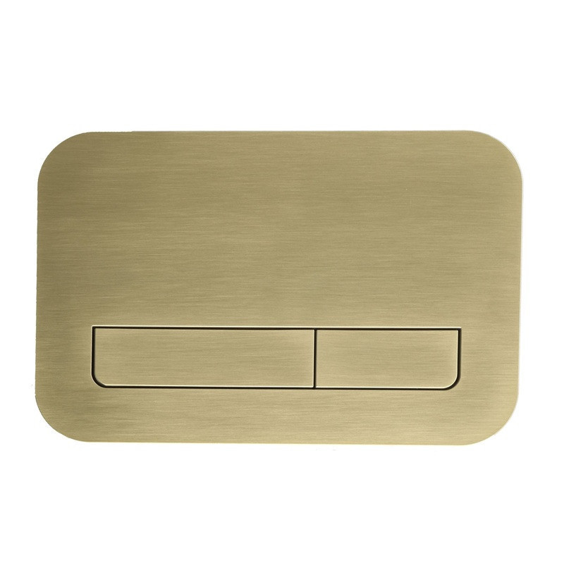 Панель змиву Koer KT-0609-12 240x160x7mm пластикова, кнопка лінійна (колір матове золото) (KR6132)   ( 26468 ) Харків - фото 4