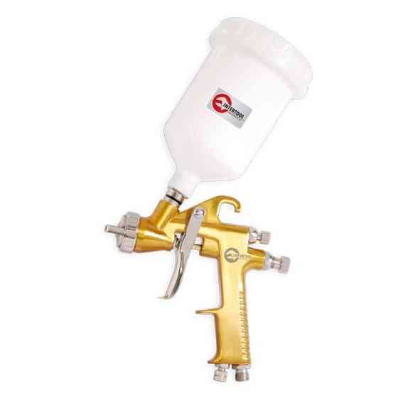 Фарбопульт пневматичний HP форсунка 1.5 мм верхній пластиковий бачок 600 мл 5 барів INTERTOOL PT-0113 Коломия