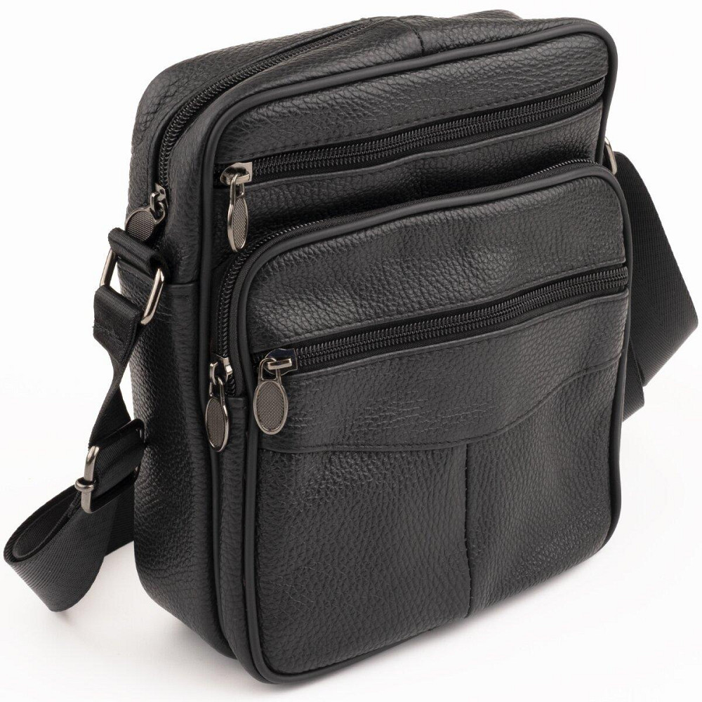 Сумка мужская на одно отделение Черная (Vintage) Киев - изображение 5