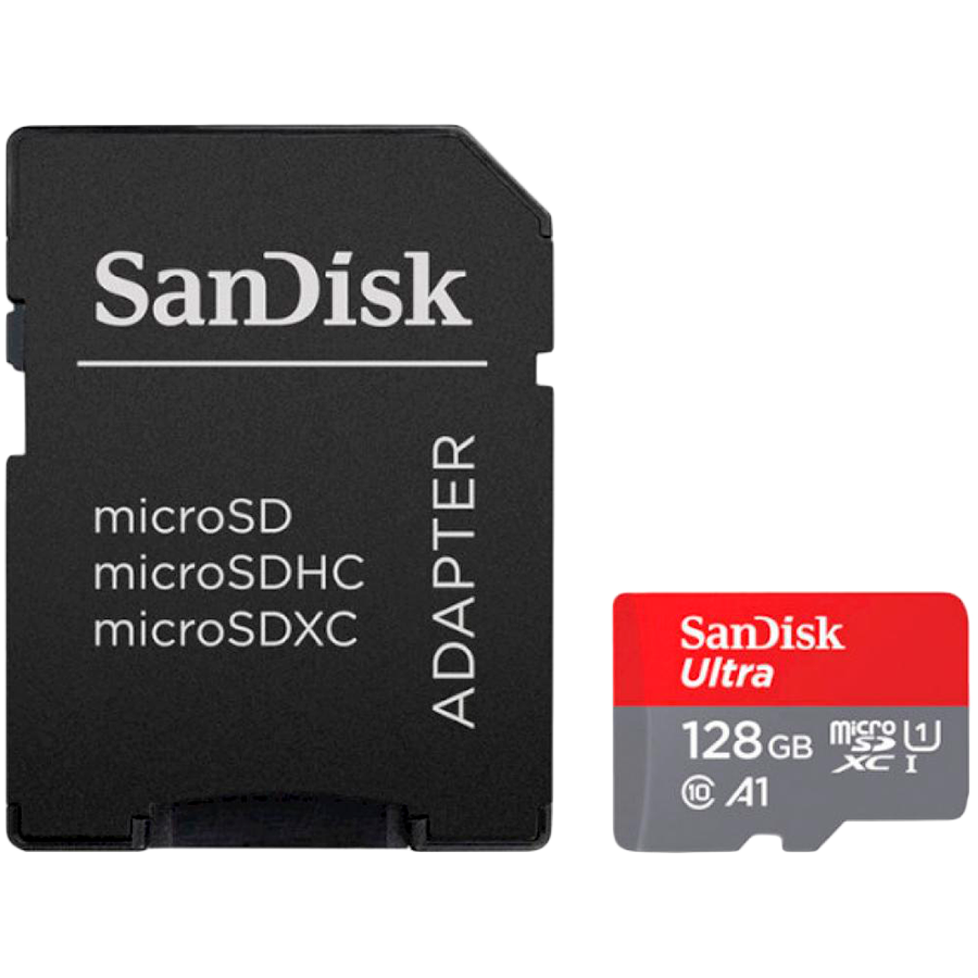 Карта пам'яті microSDXC (UHS-1) SanDisk Ultra 128Gb class 10 A1 (140Mb/s) (adapter SD) Imaging Packaging Київ - фото 4