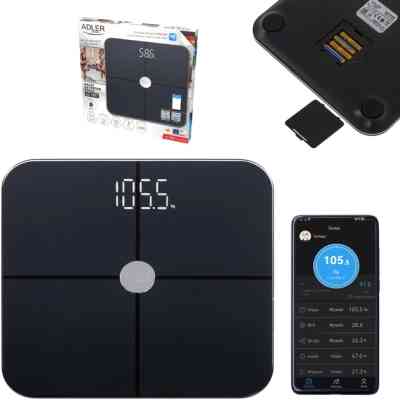 Ваги підлогові Adler AD 8187 black (AD8187B) Вінниця