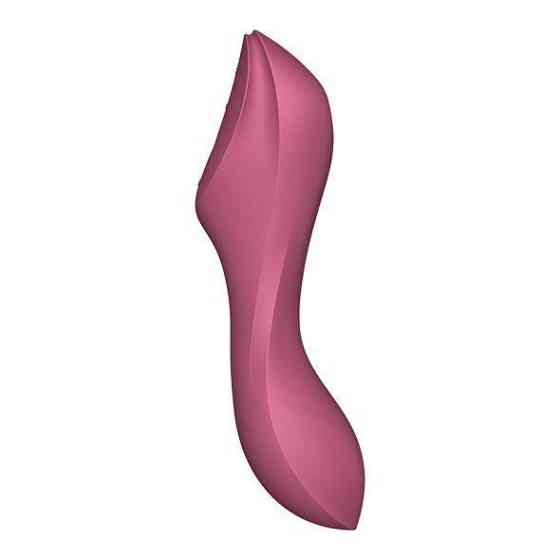 Вакуумный стимулятор с вибрацией Satisfyer Curvy Trinity 3 Red Sex Aura Киев