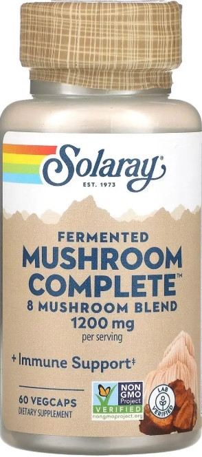 Комплекс грибов для иммунитета Solaray Mushroom Complete 600 мг 60 вег капс Киев - изображение 1