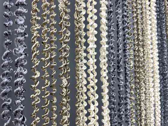 Штори-нитки спіраль з люрексом Сірий з молочно-бежевим 300х300см 1 шт (61-123) Київ