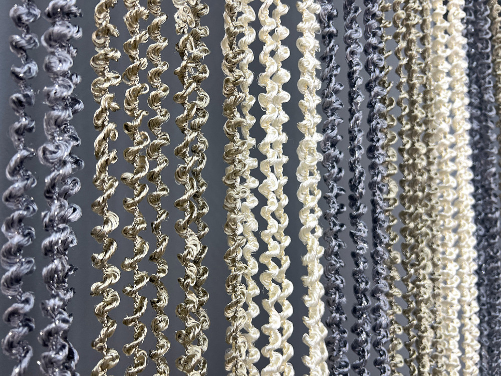 Штори-нитки спіраль з люрексом Сірий з молочно-бежевим 300х300см 1 шт (61-123) Київ - фото 6