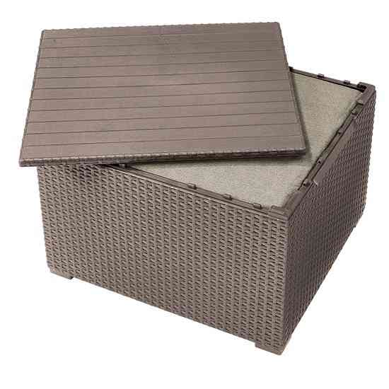 Комплект садой мебели Keter Emma balcony set, стол-сундук, бежевый Киев