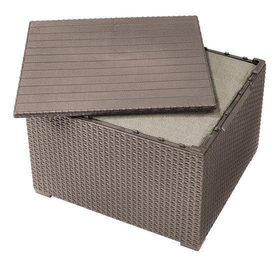 Комплект садой мебели Keter Emma balcony set, стол-сундук, бежевый Киев - изображение 4