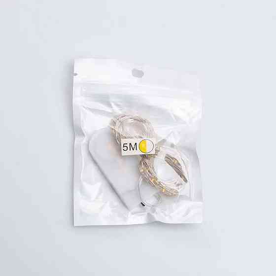 Garlando Світлодіодна гірлянда Роса 5 метрів на батарейках 50 led нитка на білому дроті мультик Коломия