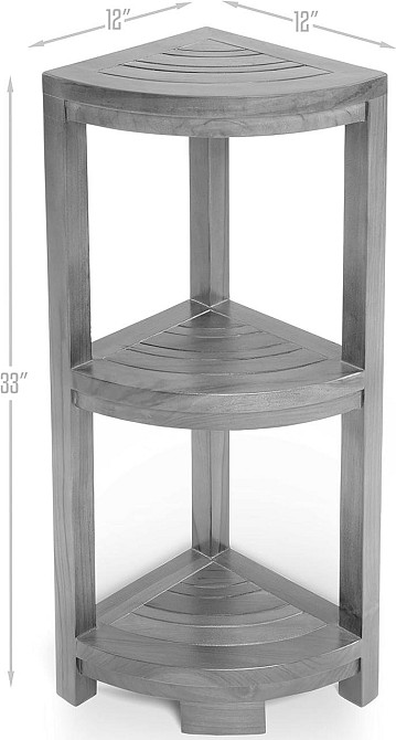 Стеллаж угловой для ванной 