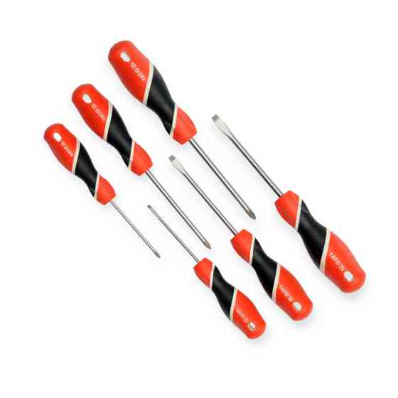 Набор отверток 6 шт магнитные - шлиц 3,5,6мм; крест 3,5,6мм Yato Мукачево